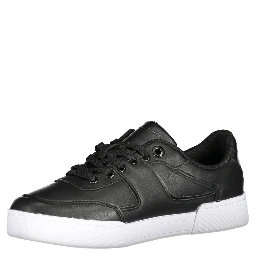 Black Polyester Sneaker