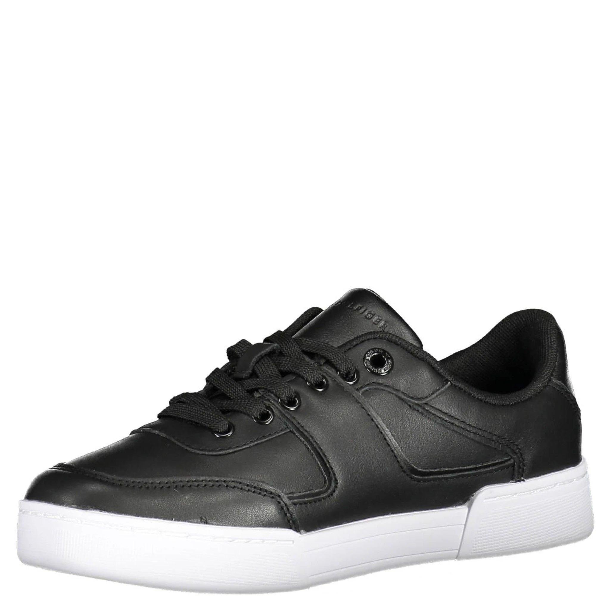 Black Polyester Sneaker