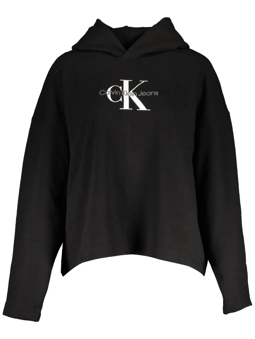 Black Cotton Sweatshirt