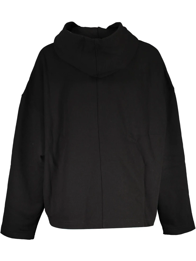 Black Cotton Sweatshirt