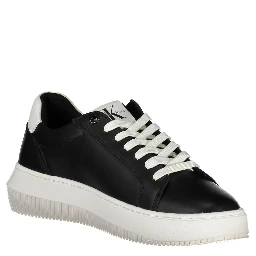 Black Polyester Sneaker