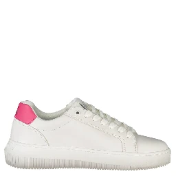 White Polyester Sneaker