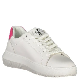 White Polyester Sneaker