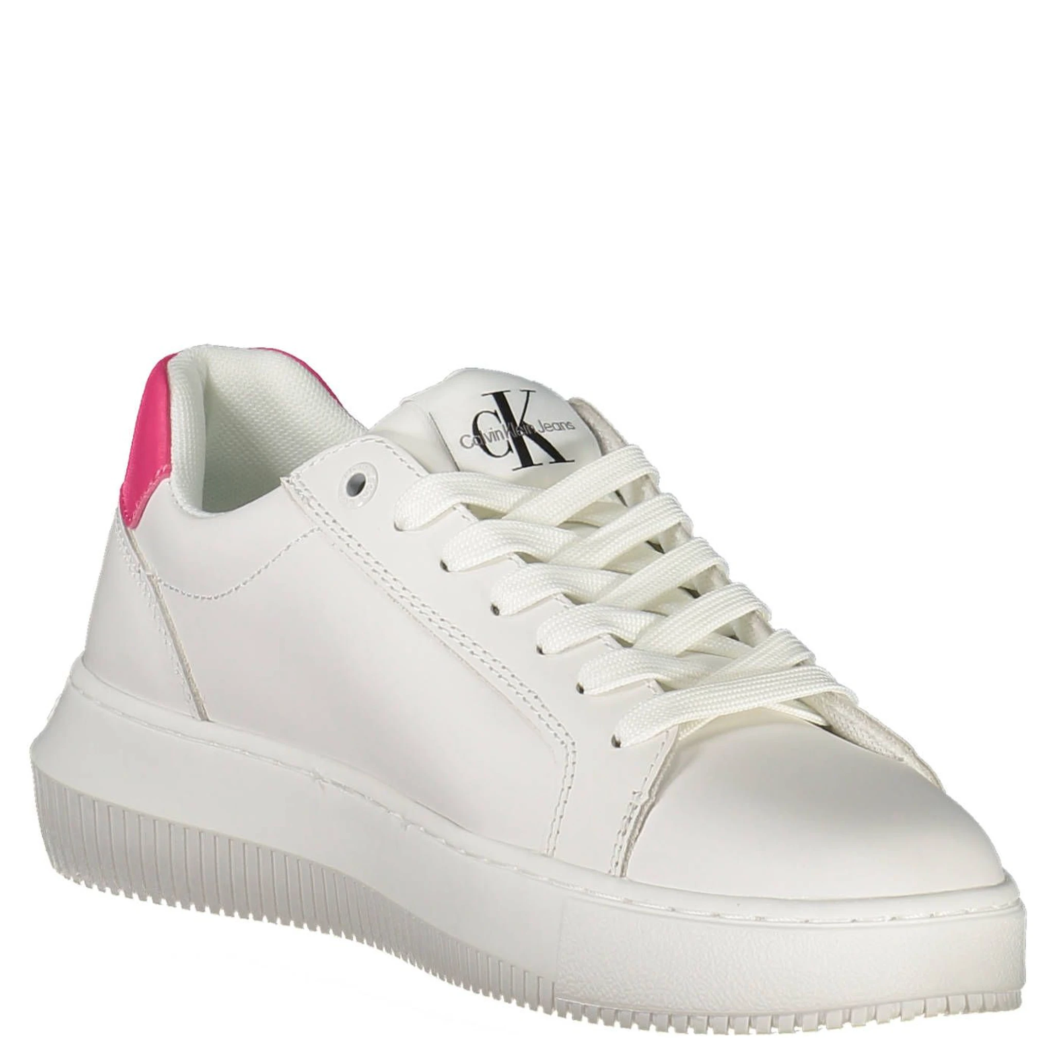 White Polyester Sneaker