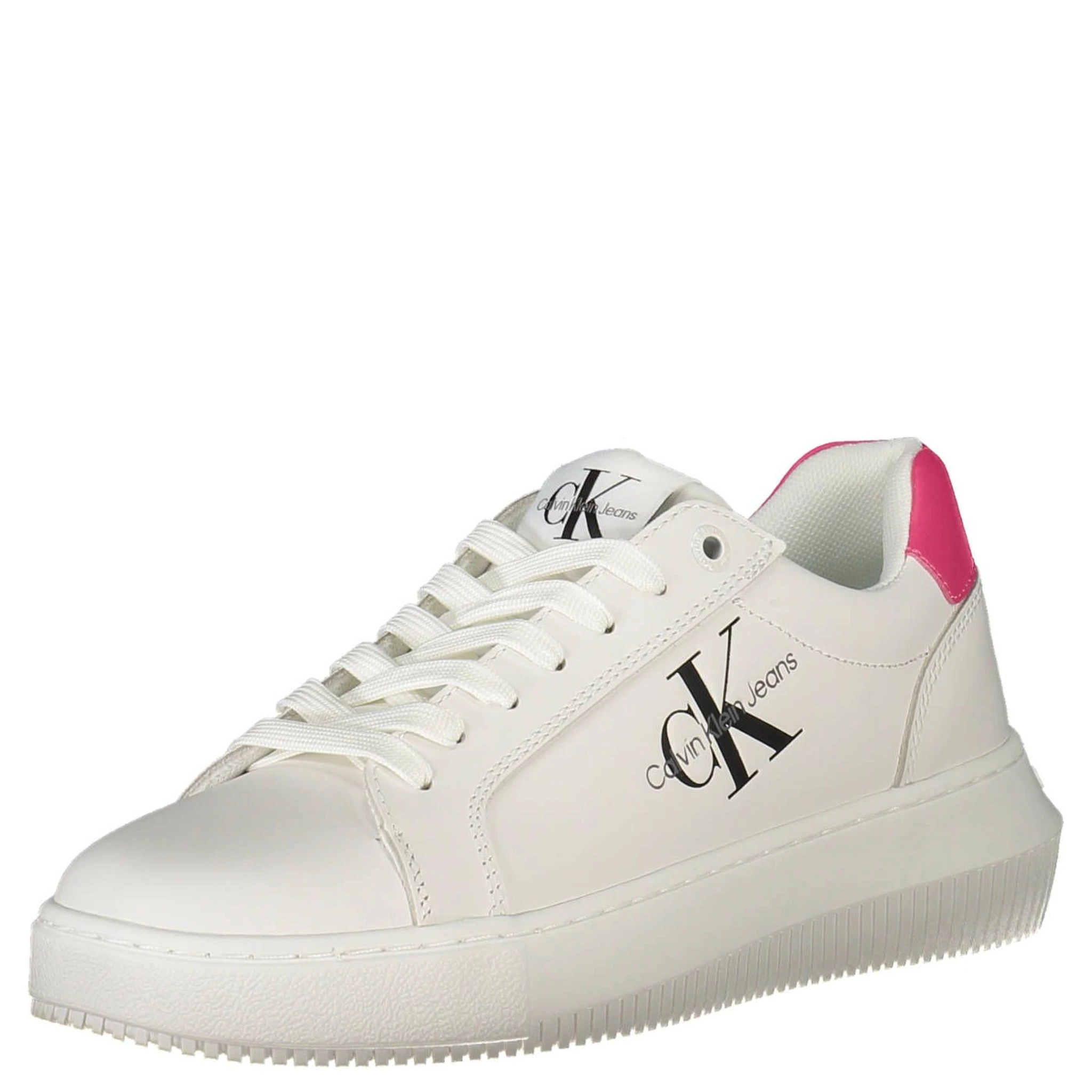 White Polyester Sneaker