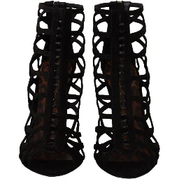 Black Suede Stiletto Heels Bette Sandals Shoes