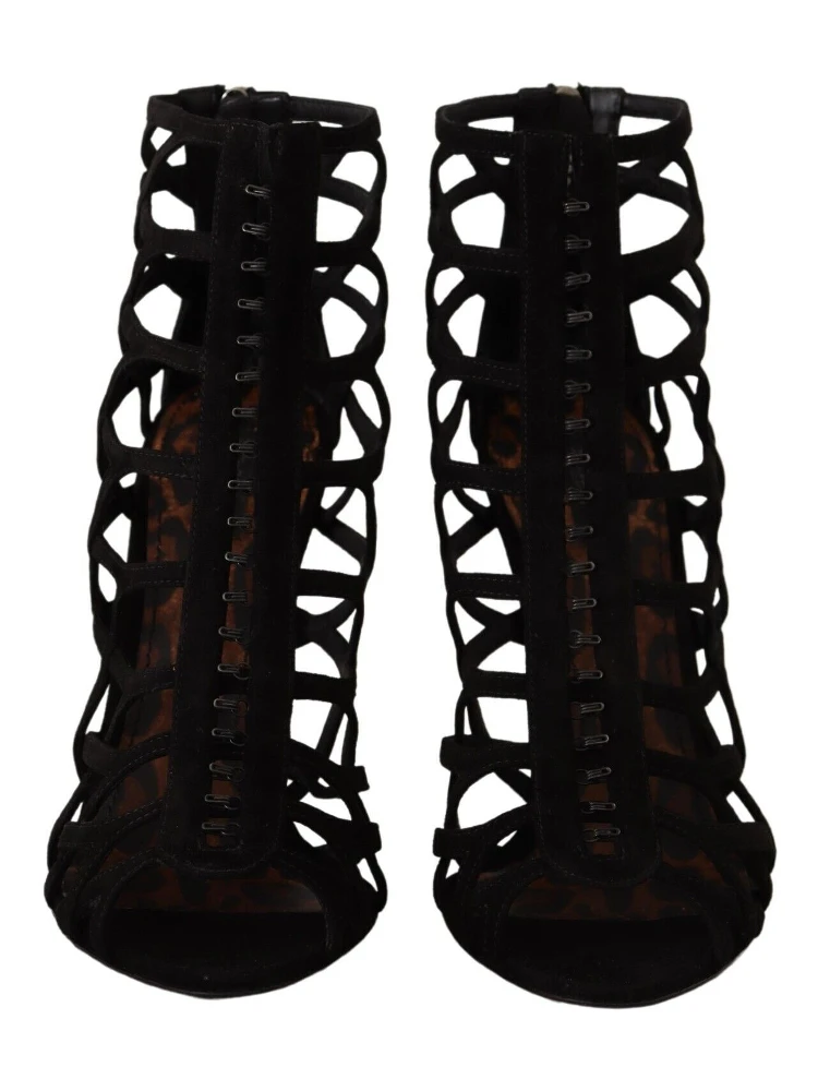 Black Suede Stiletto Heels Bette Sandals Shoes alternative