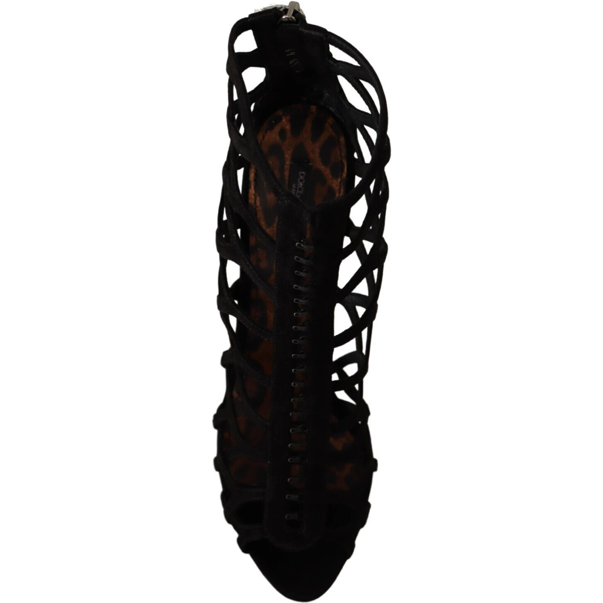 Black Suede Stiletto Heels Bette Sandals Shoes