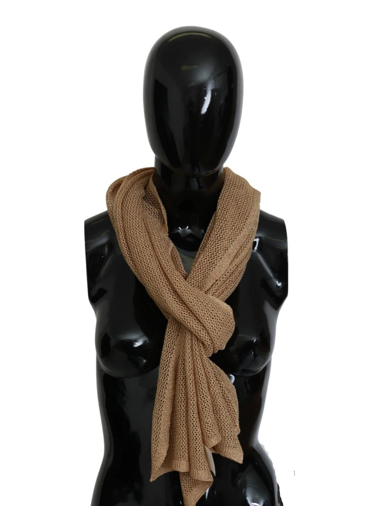 Brown Neck Wrap Winter Shawl Foulard Scarf