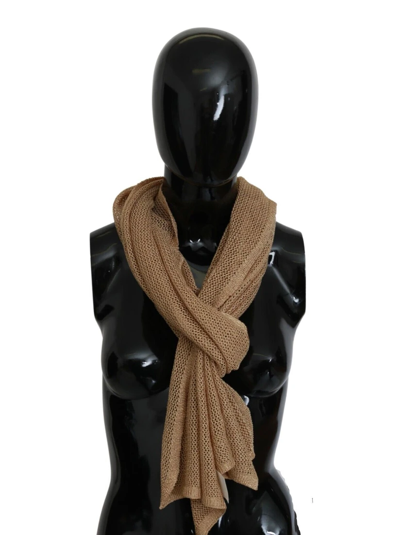Brown Neck Wrap Winter Shawl Foulard Scarf