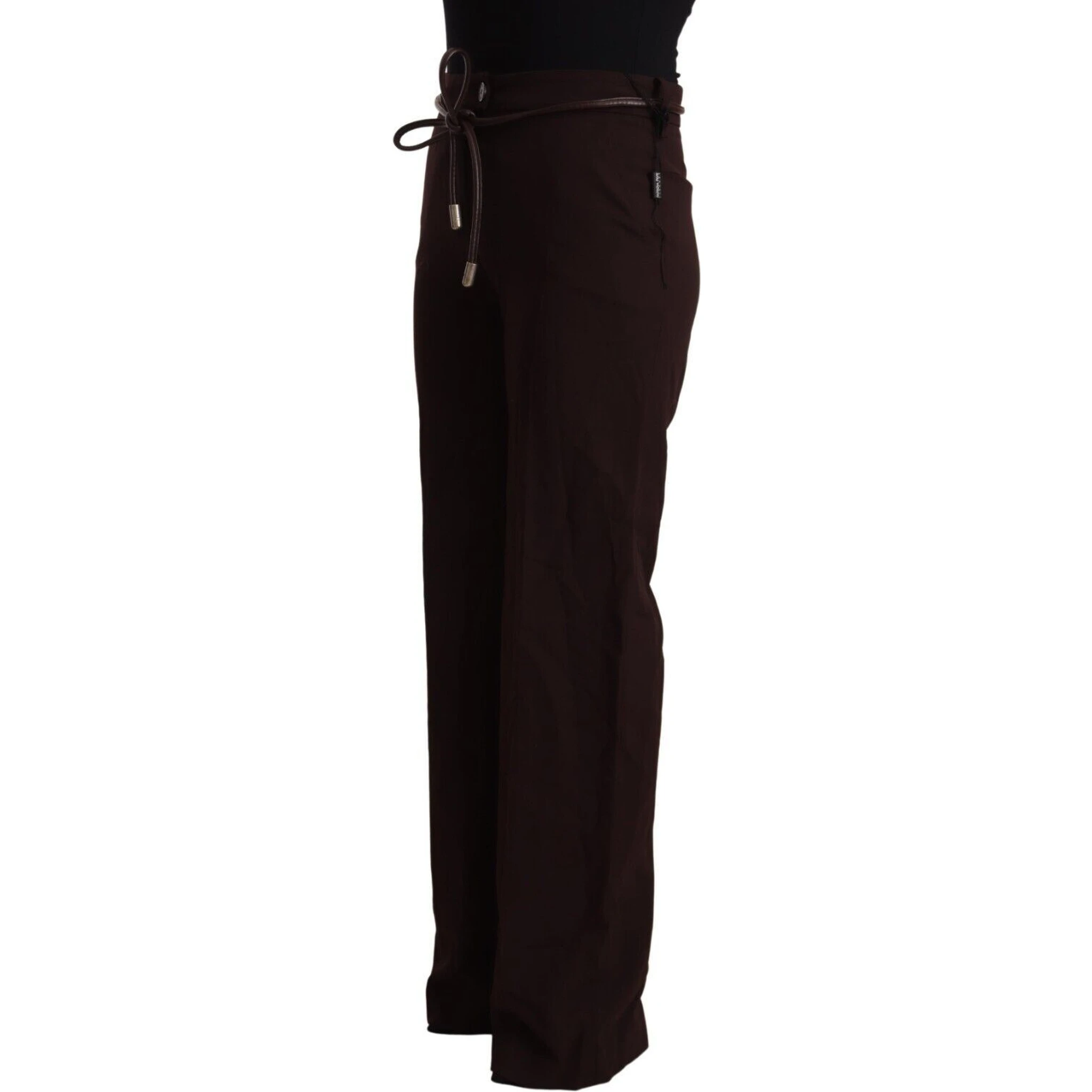 Black High Waist Straight Formal Pants