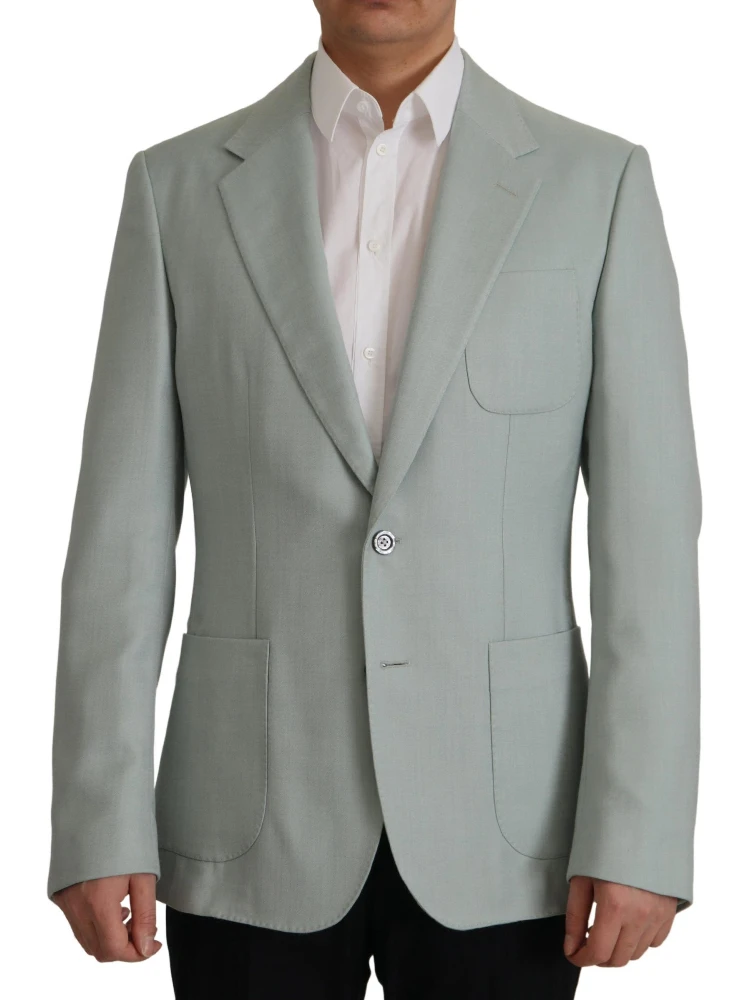Light Green Cashmere Silk Blazer