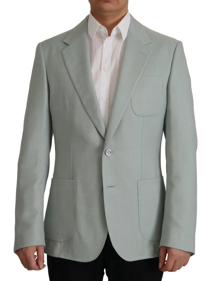 Light Green Cashmere Silk Blazer