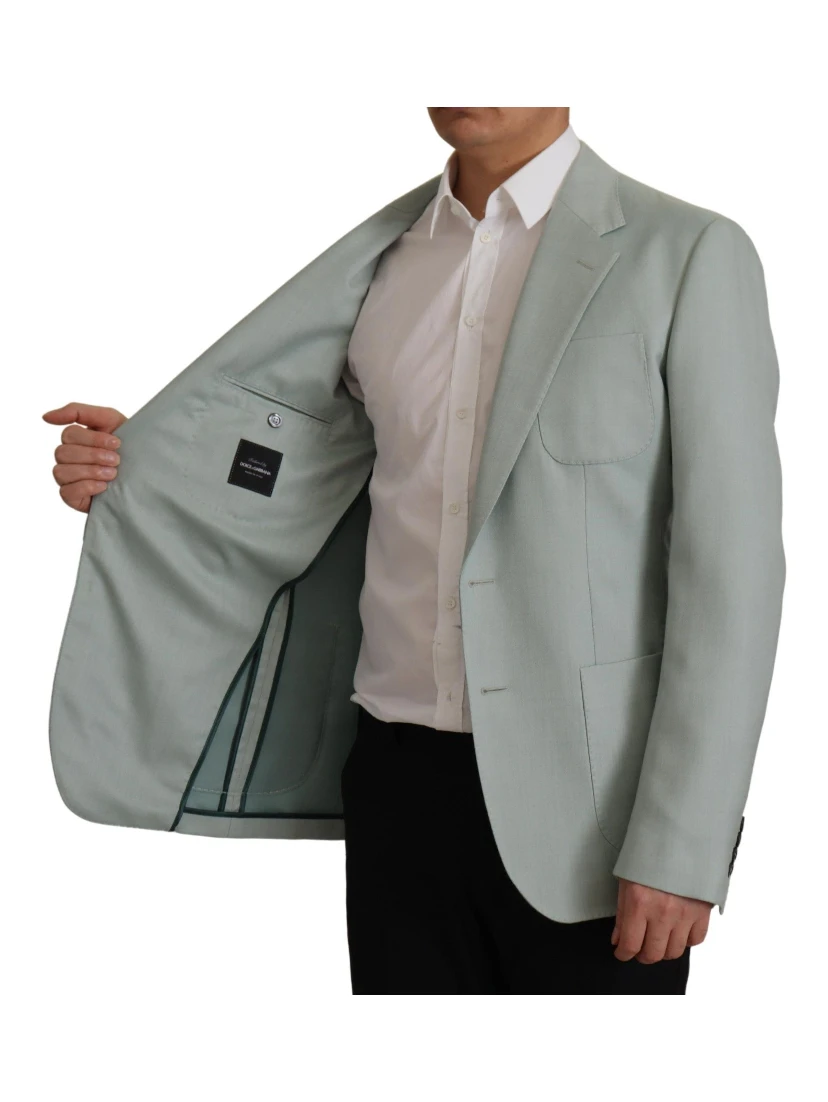 Light Green Cashmere Silk Blazer