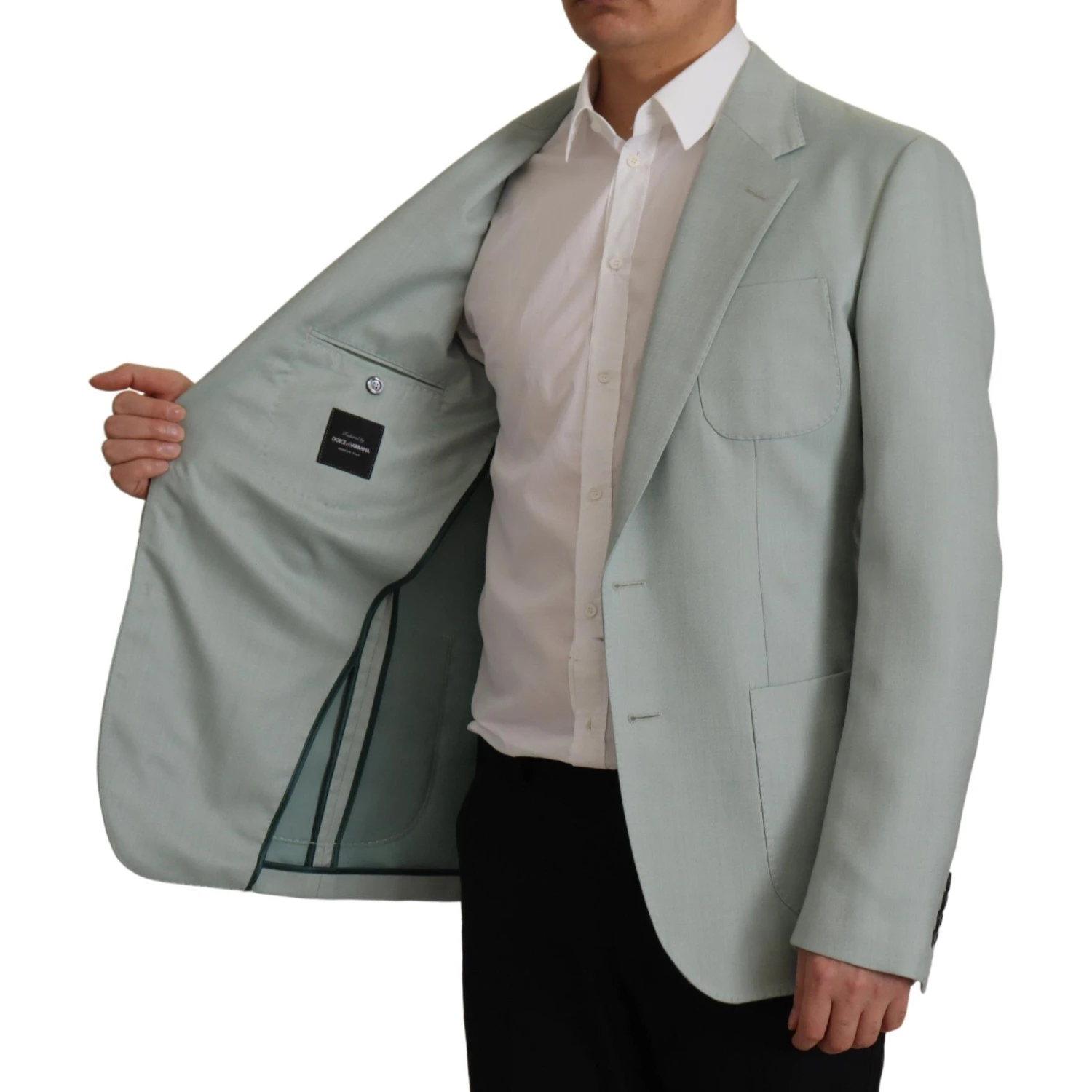 Light Green Cashmere Silk Blazer