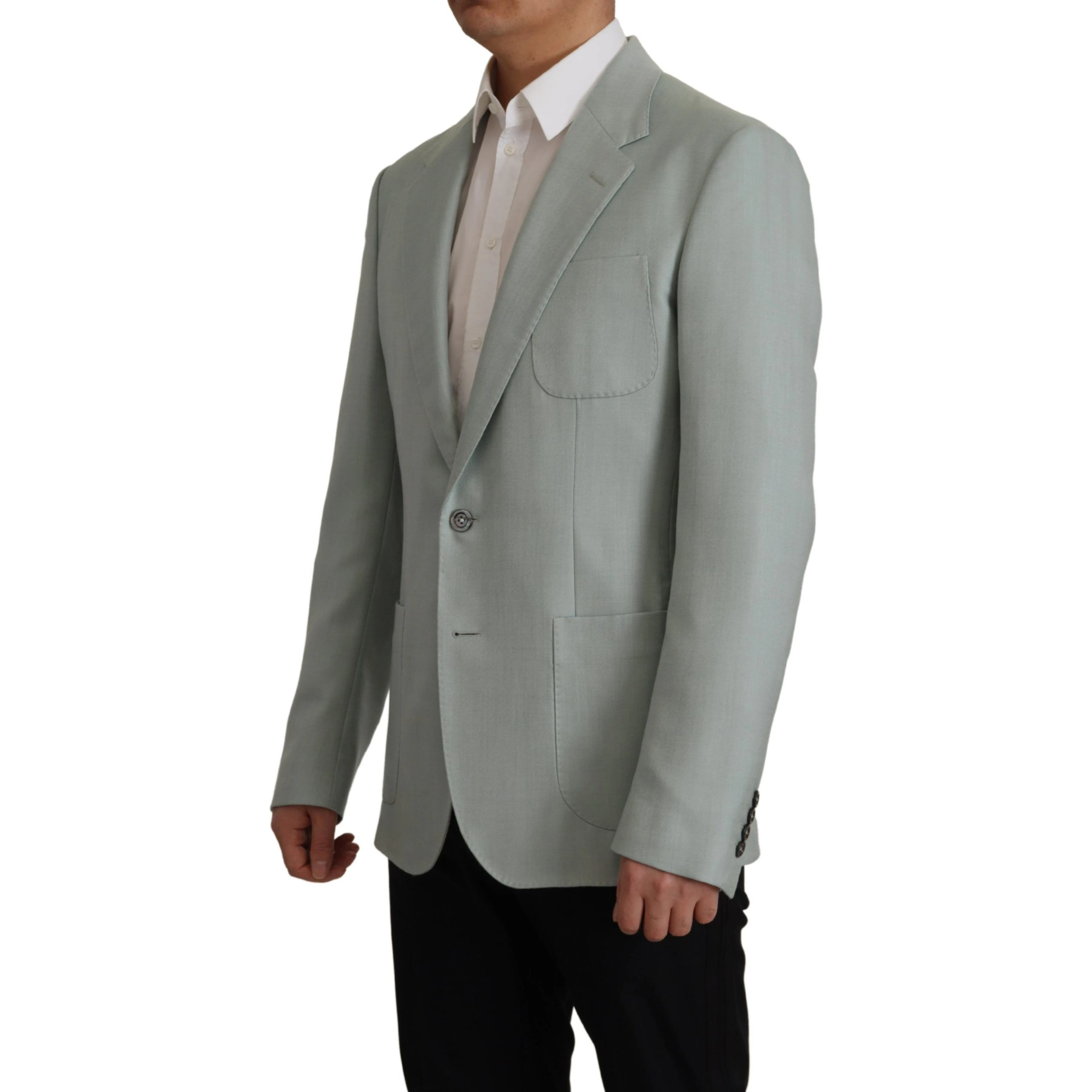 Light Green Cashmere Silk Blazer