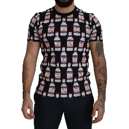 Black Bacio Di Venere Cotton Crew T-shirt