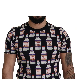 Black Bacio Di Venere Cotton Crew T-shirt