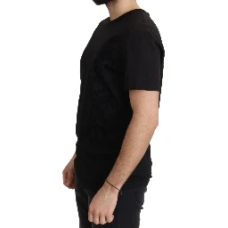 Black DG Baroque Cotton Crewneck T-shirt