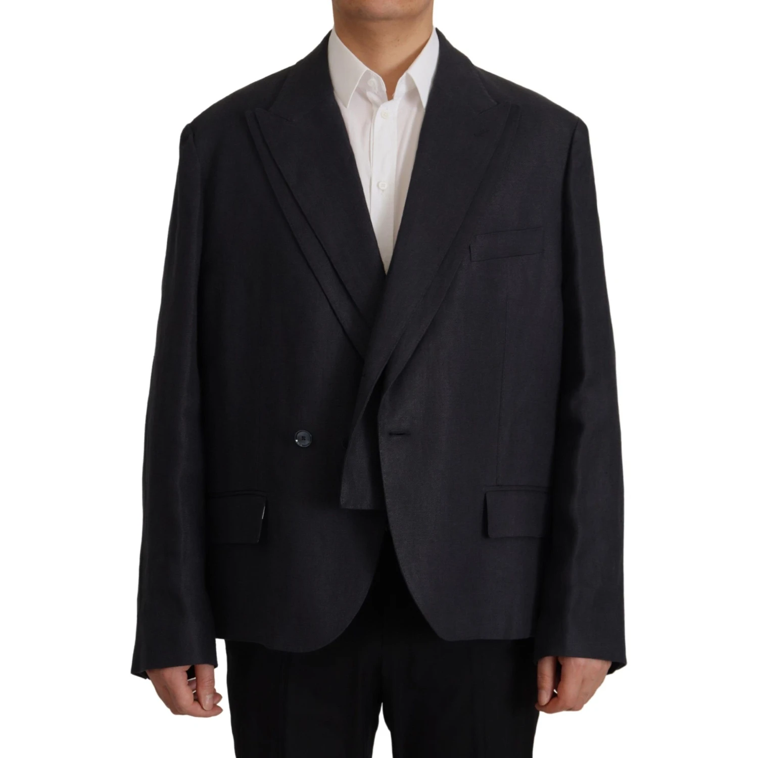 Blue Linen Formal Mens Blazer Jacket