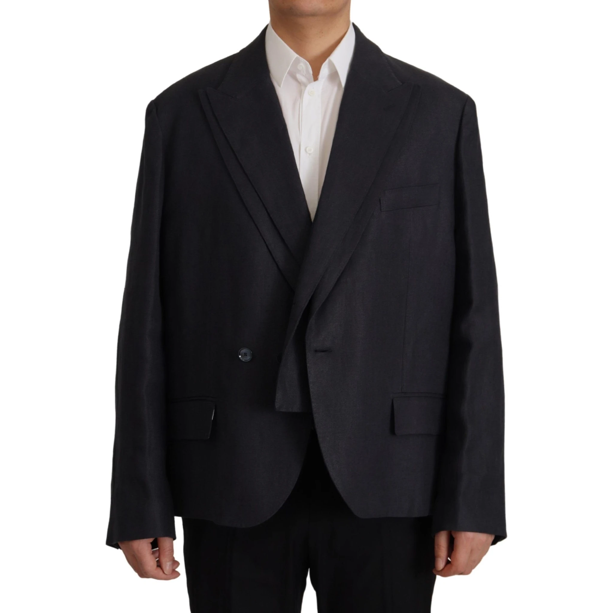 Blue Linen Formal Mens Blazer Jacket