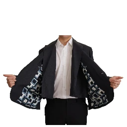 Blue Linen Formal Mens Blazer Jacket
