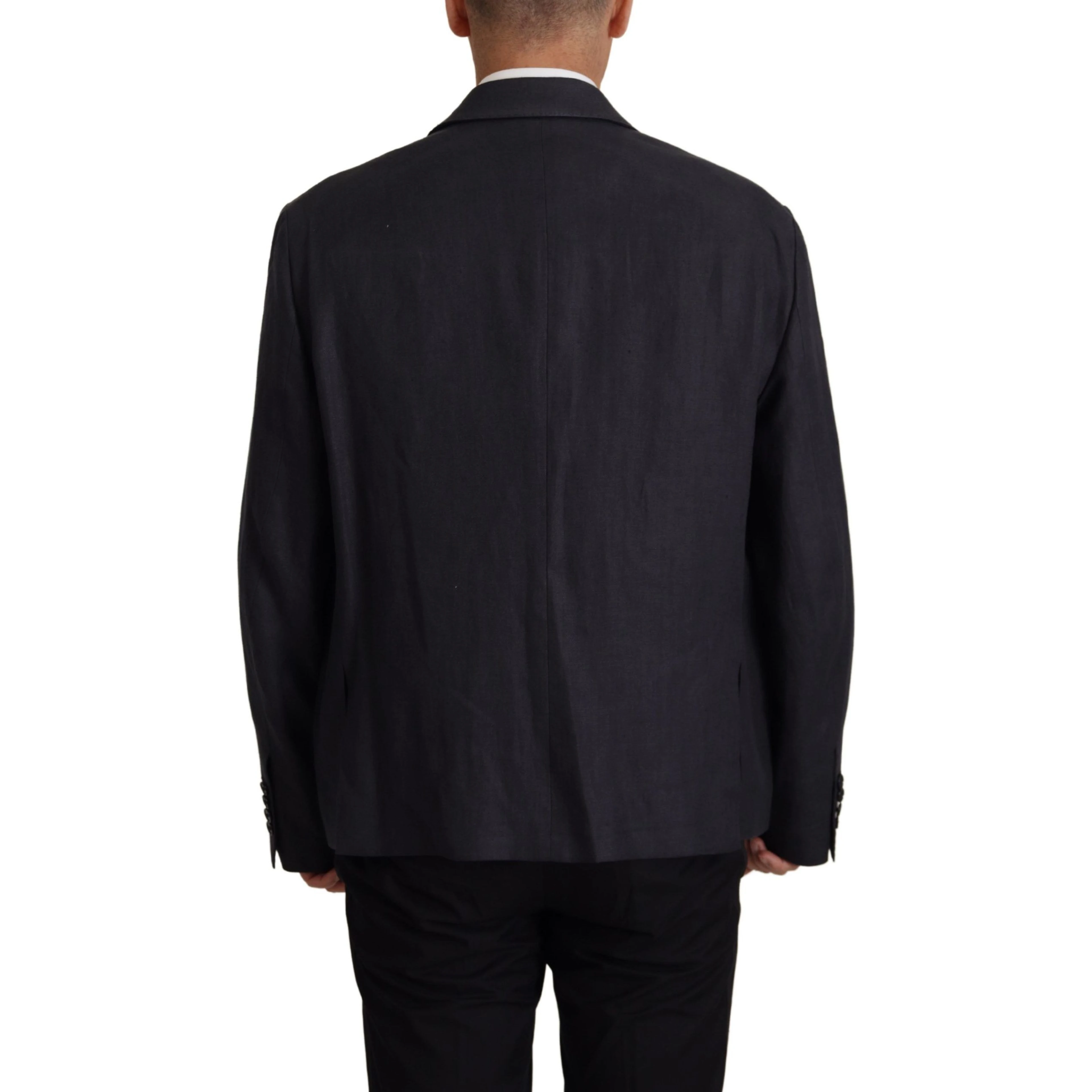 Blue Linen Formal Mens Blazer Jacket