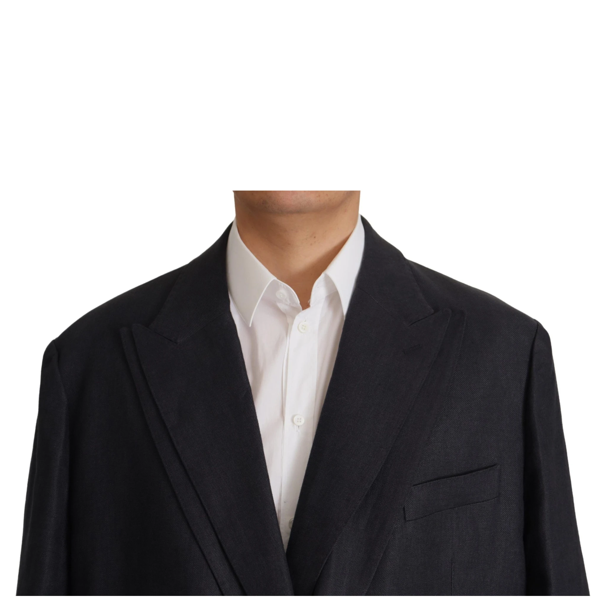 Blue Linen Formal Mens Blazer Jacket
