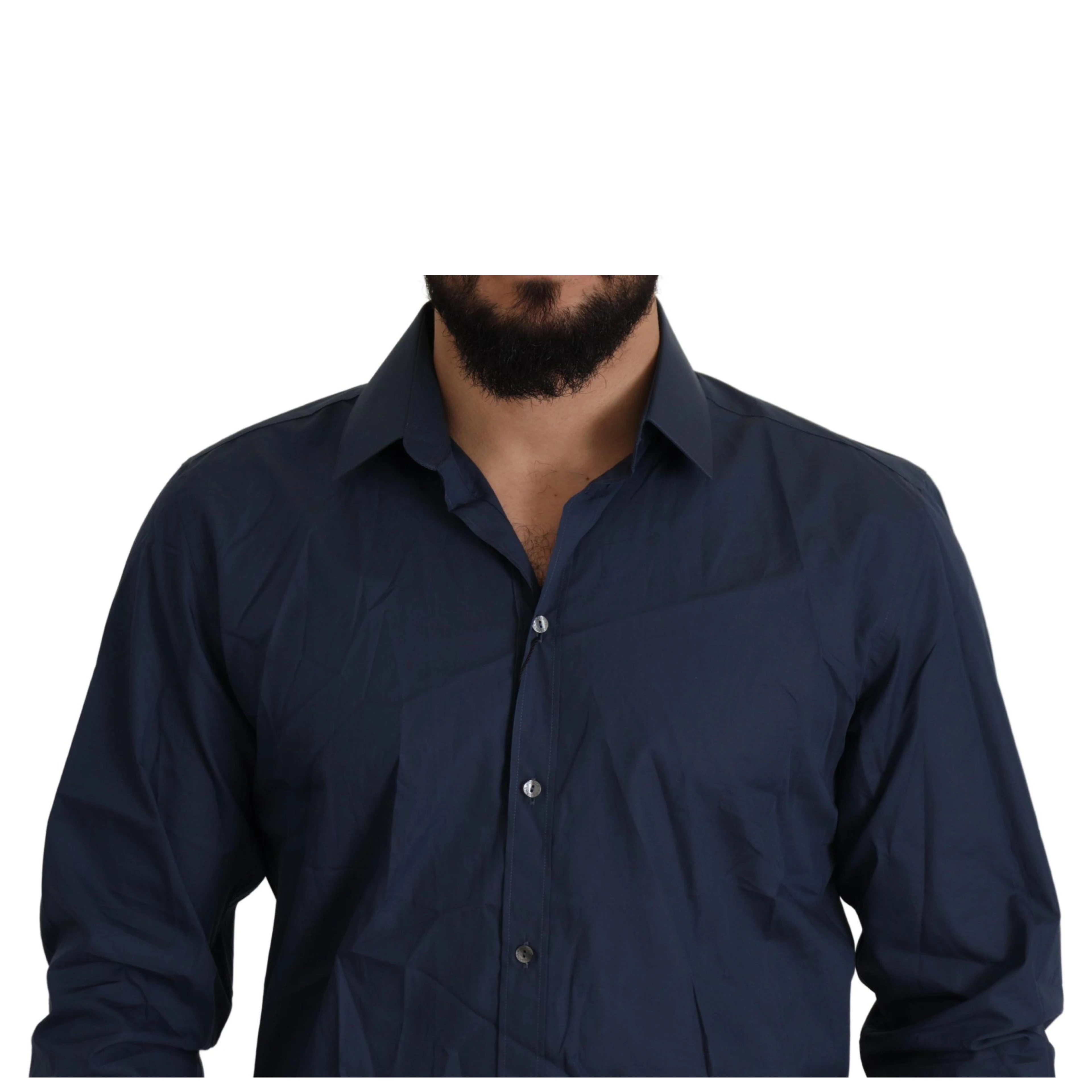 Blue Cotton MARTINI Slim Fit Dress Shirt