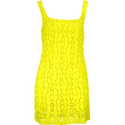 Yellow Polyester Dress