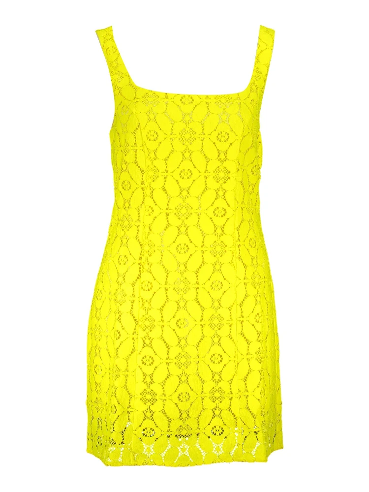 Yellow Polyester Dress