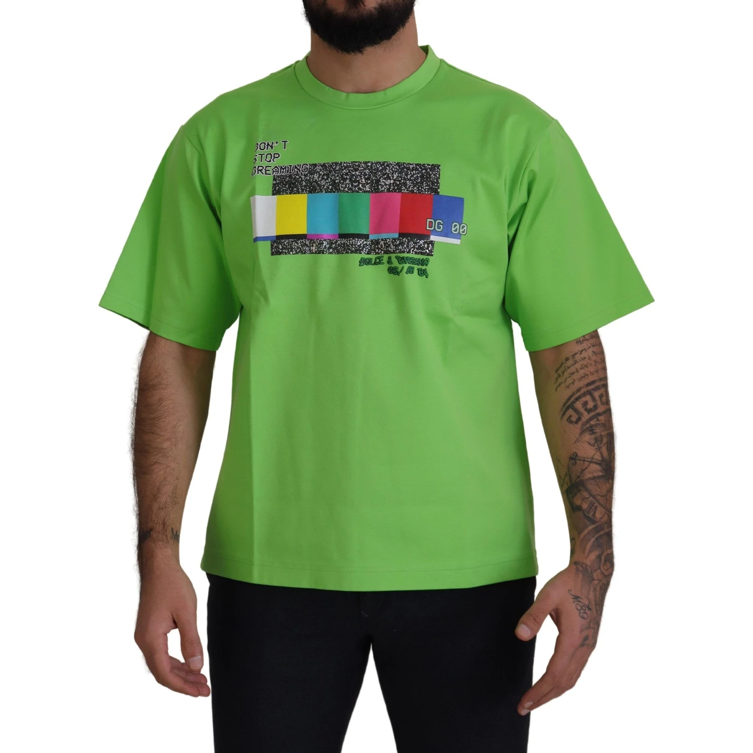 Green Cotton DG CHANNEL Top T-shirt