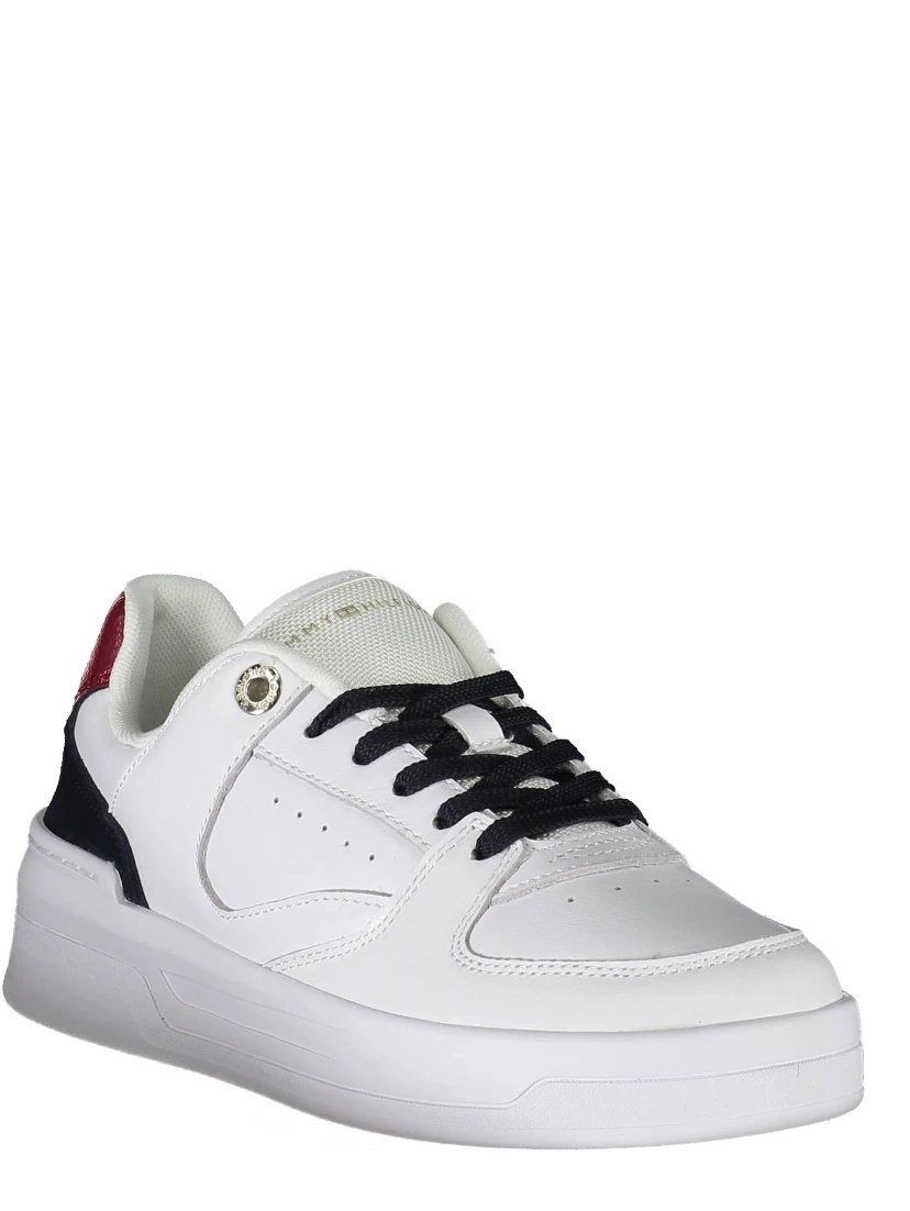 White Polyester Sneaker