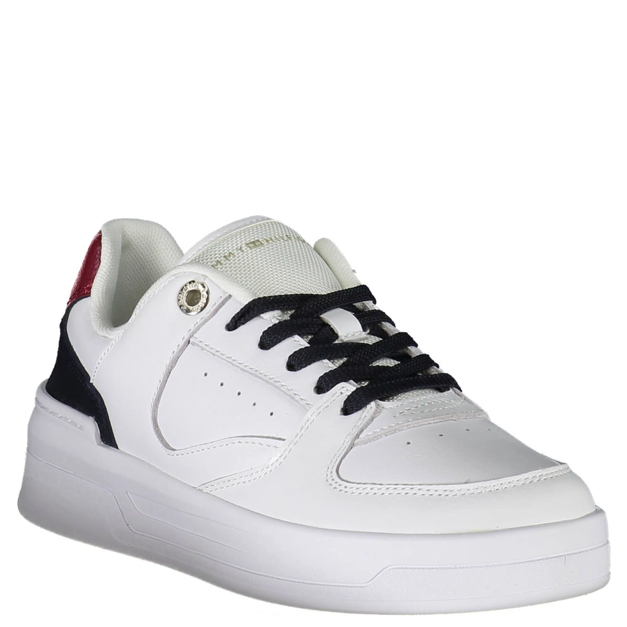 White Polyester Sneaker