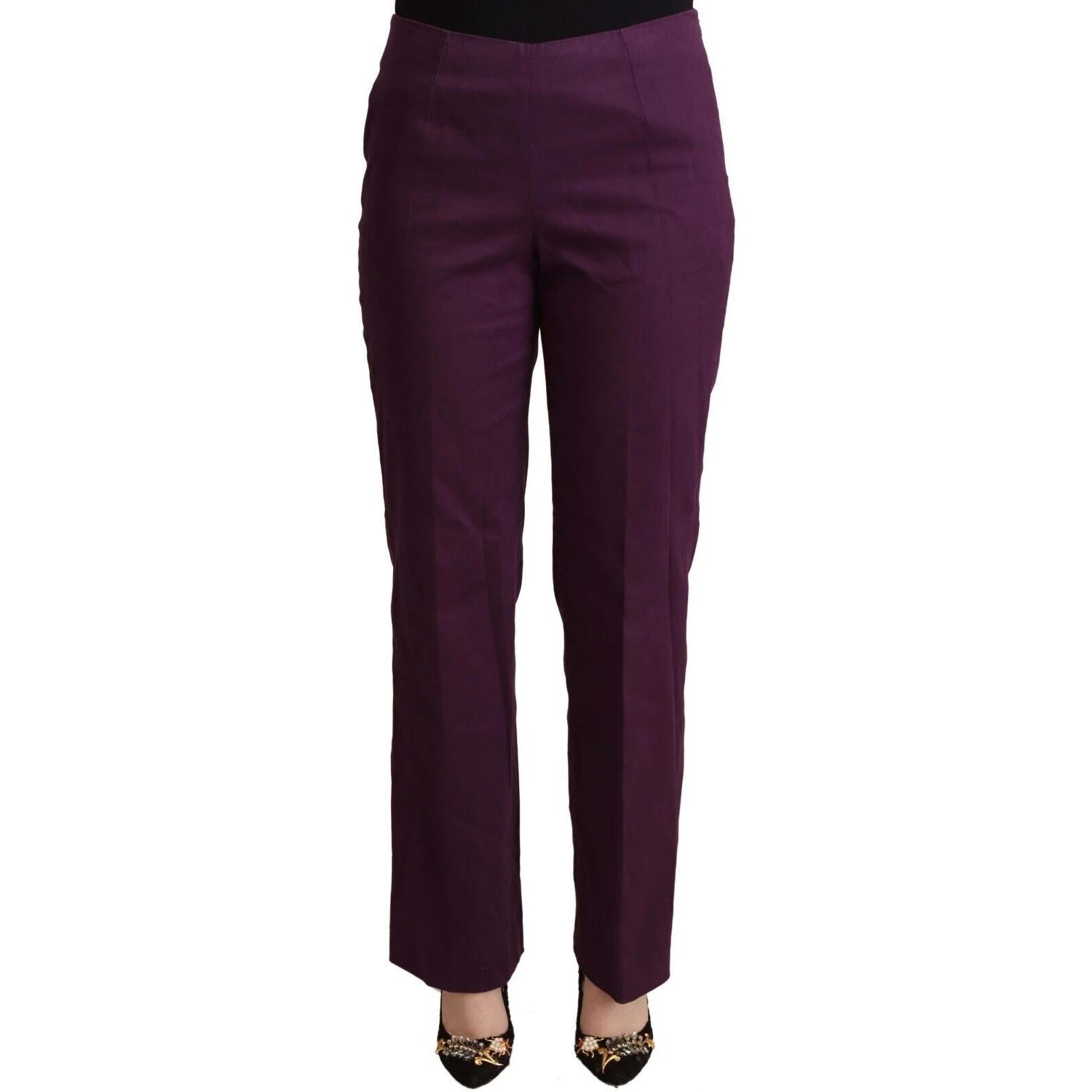 Violet High Waist Tapered Casual Pants