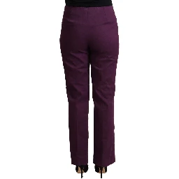 Violet High Waist Tapered Casual Pants