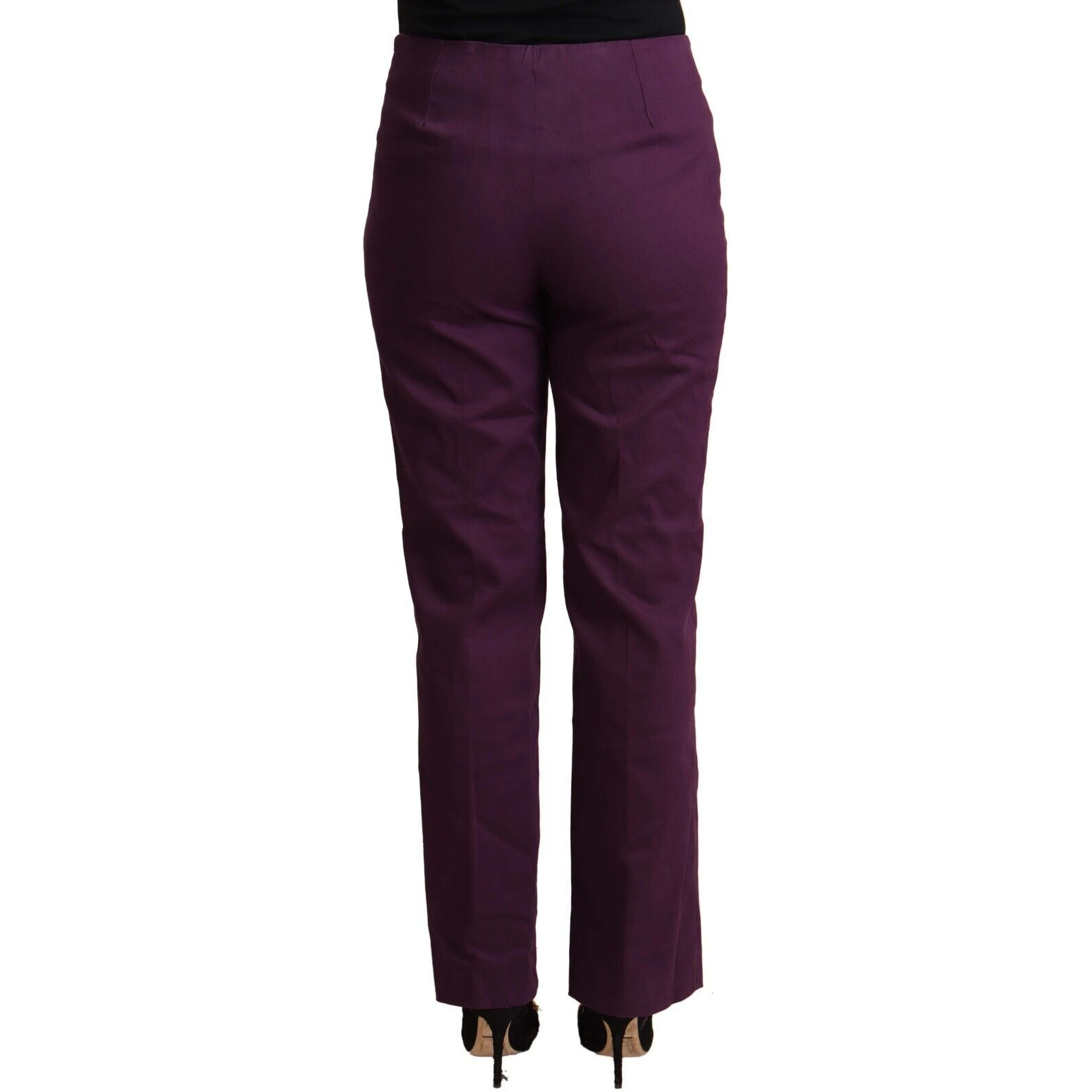 Violet High Waist Tapered Casual Pants