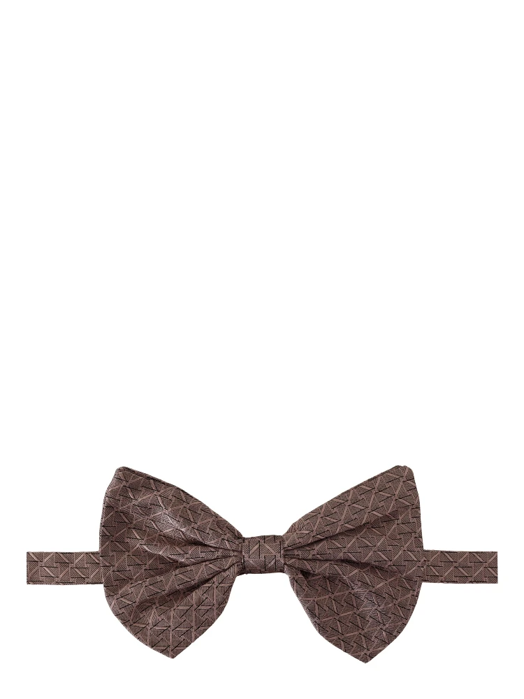 Gray Fantasy Print Adjustable Neck Papillon Bow Tie