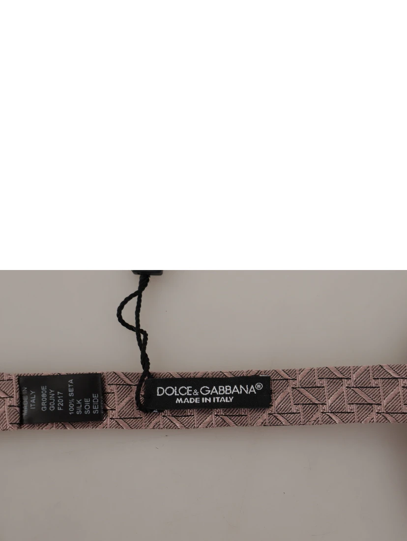 Gray Fantasy Print Adjustable Neck Papillon Bow Tie