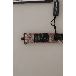 Gray Fantasy Print Adjustable Neck Papillon Bow Tie