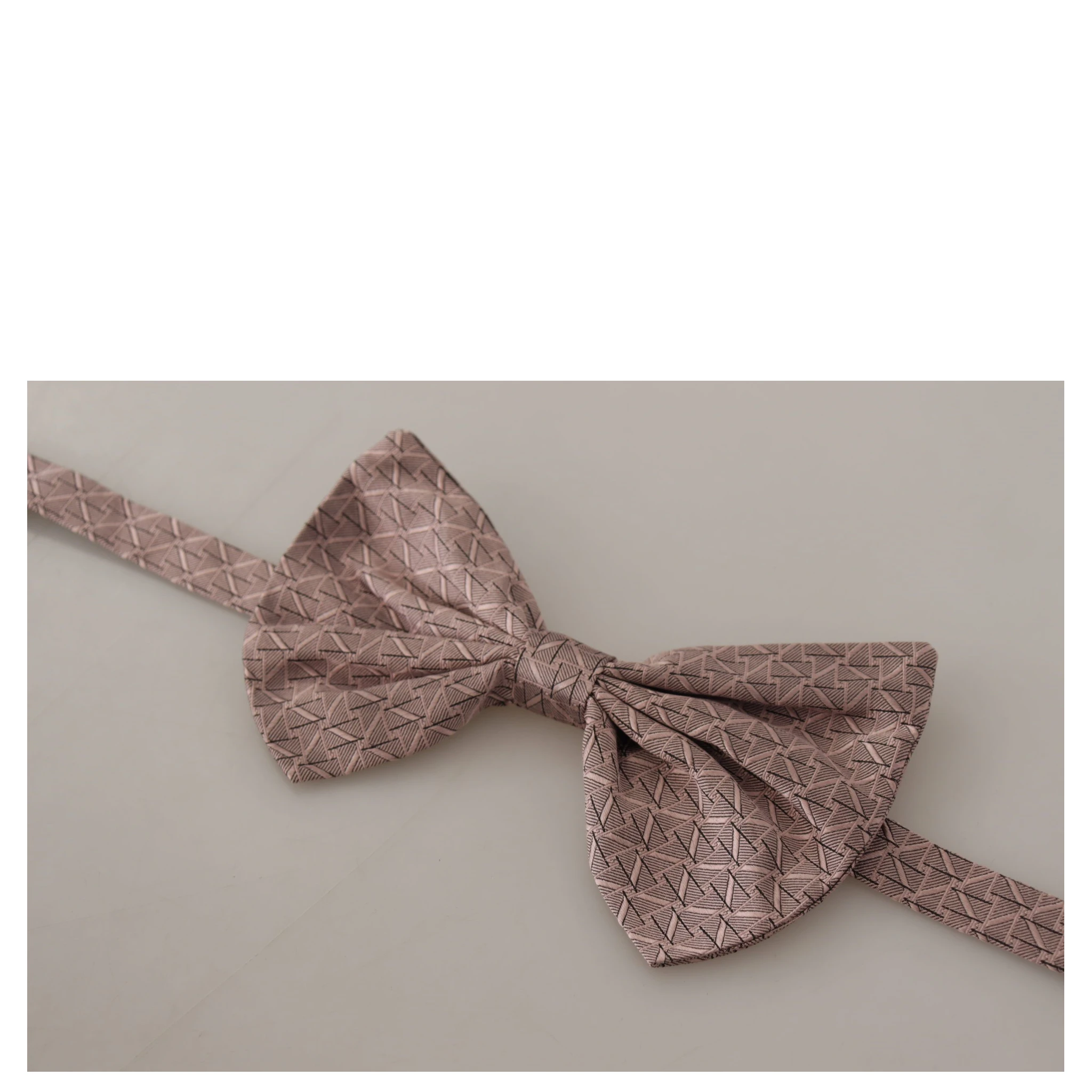 Gray Fantasy Print Adjustable Neck Papillon Bow Tie