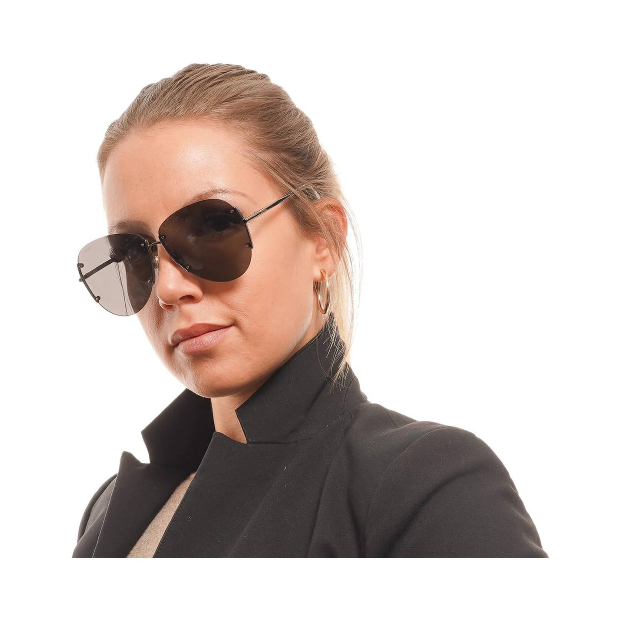 Gray Metal Sunglasses