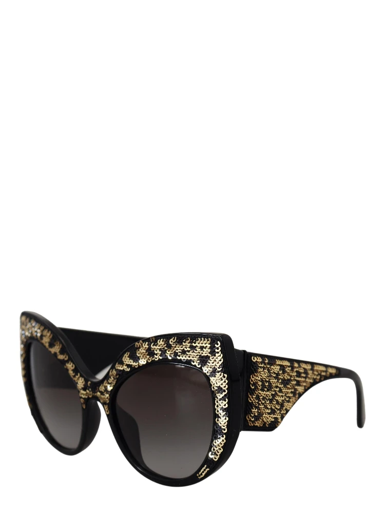 Black Gold Sequin Butterfly Polarized DG4326 Sunglasses alternative