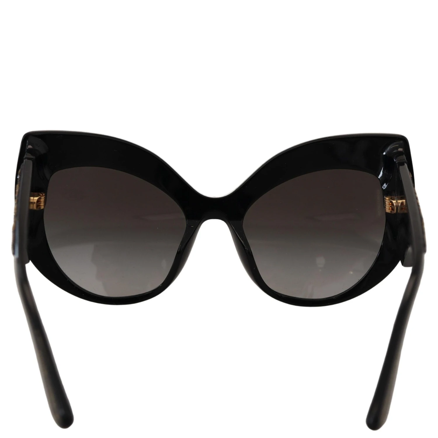 Black Gold Sequin Butterfly Polarized DG4326 Sunglasses