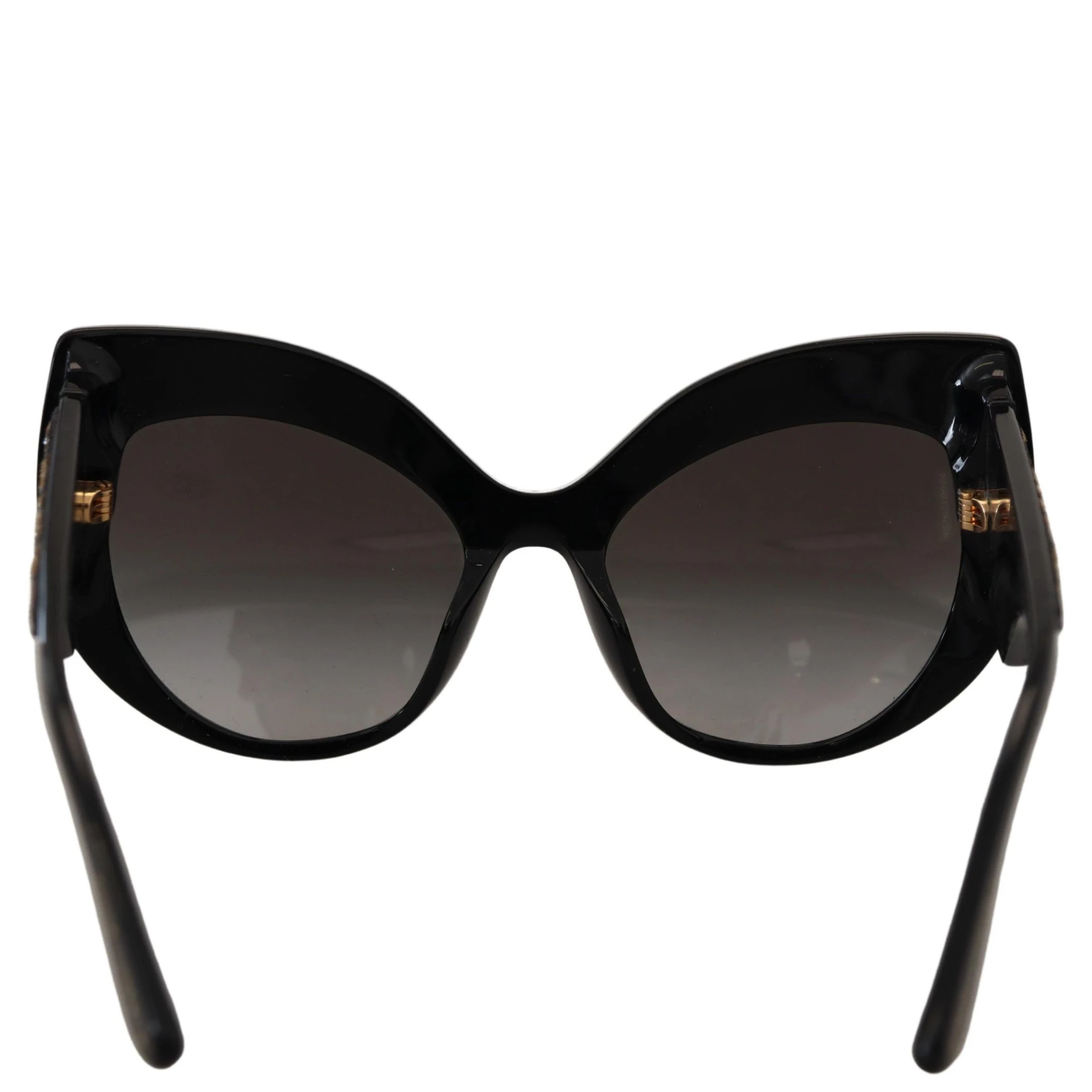 Black Gold Sequin Butterfly Polarized DG4326 Sunglasses