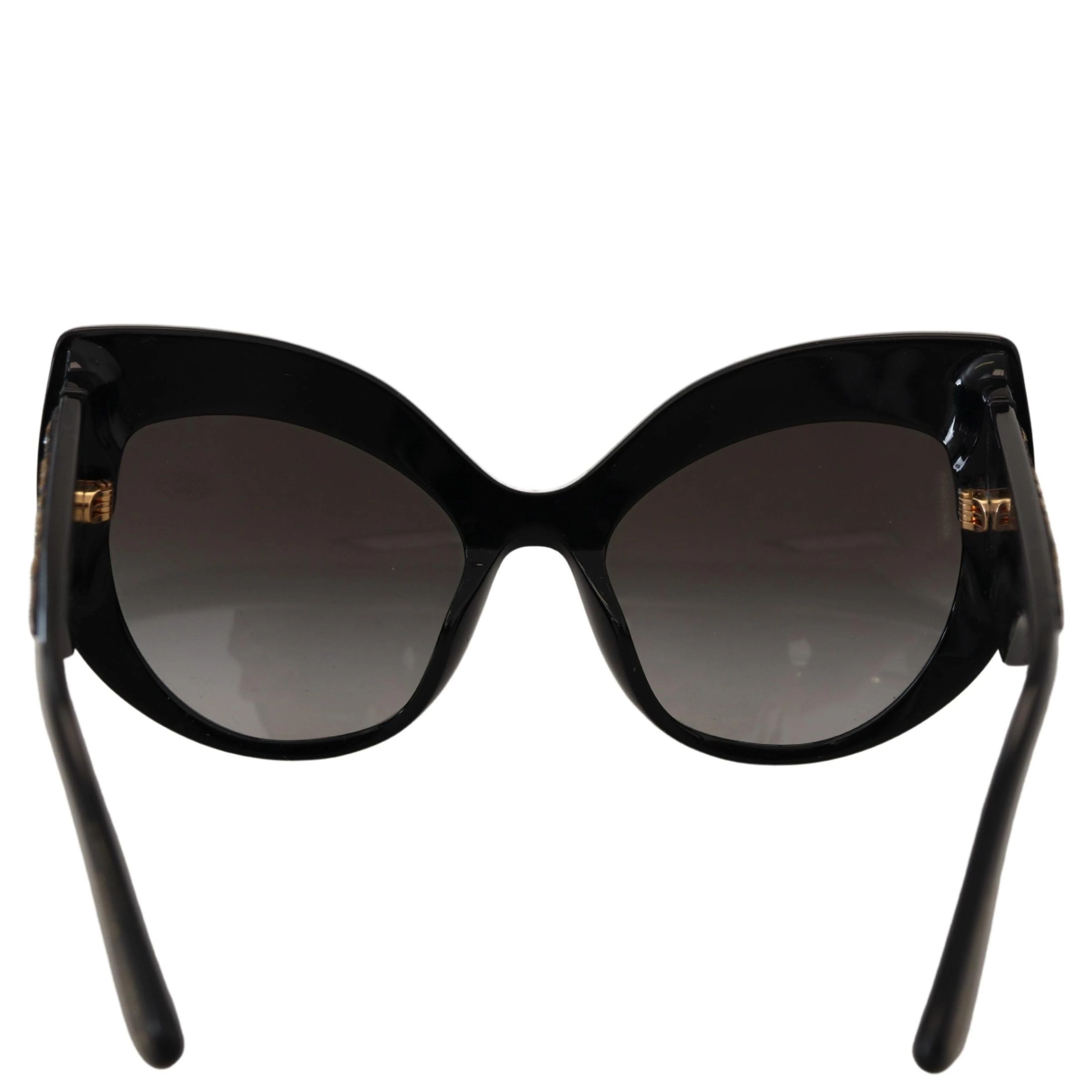 Black Gold Sequin Butterfly Polarized DG4326 Sunglasses