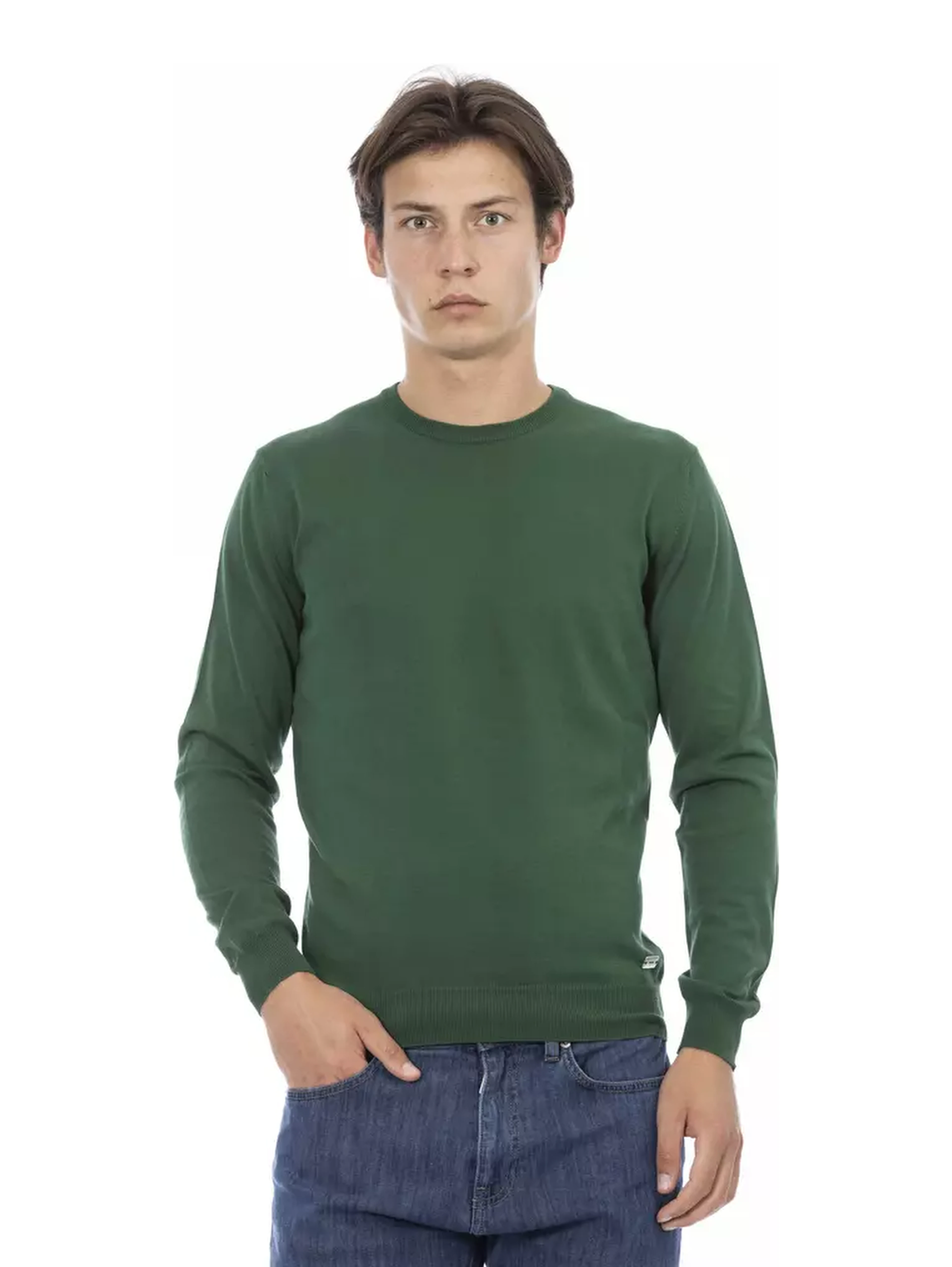 Green Cotton Sweater