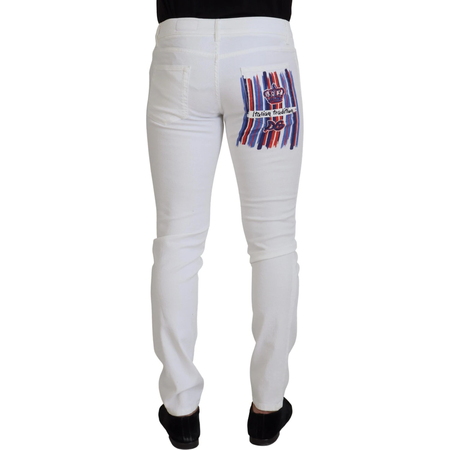 White Slim Skinny Stretch Cotton Denim Jeans