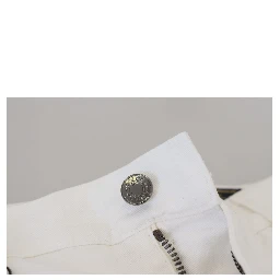 White Slim Skinny Stretch Cotton Denim Jeans