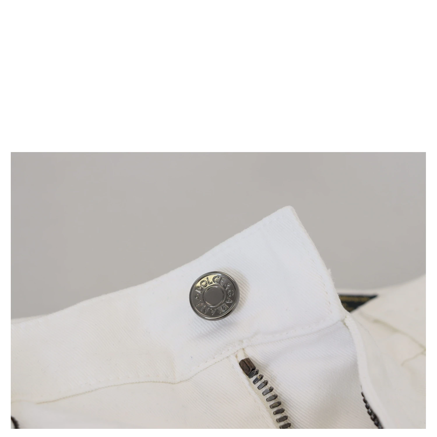 White Slim Skinny Stretch Cotton Denim Jeans